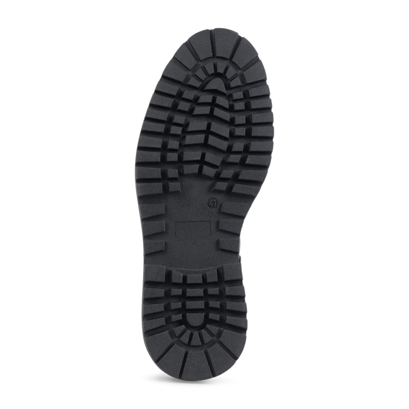 Enry Hobb's - Stivaletto nero in pelle con elastico con para extralight per