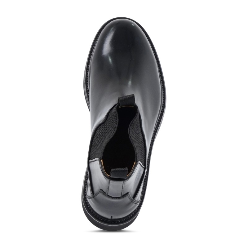 Rossi - Stivaletto nero in pelle con elastico con para extralight per uomo |