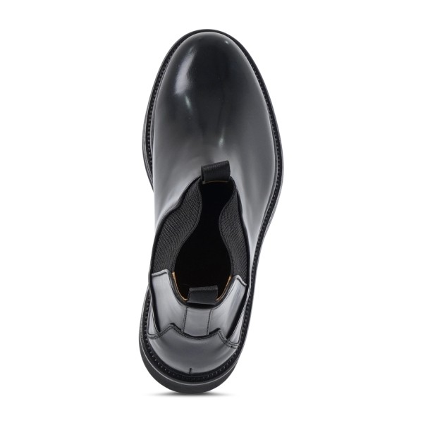 Rossi - Stivaletto nero in pelle con elastico con para extralight per uomo |