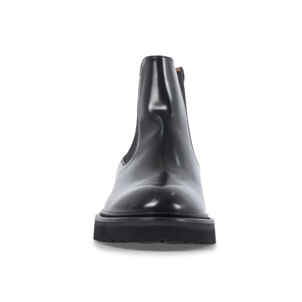 Rossi - Stivaletto nero in pelle con elastico con para alta extralight per uomo