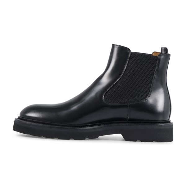 Rossi - Stivaletto nero in pelle con elastico con para alta extralight per uomo