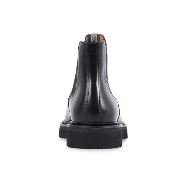 Rossi - Stivaletto nero in pelle con elastico con para alta extralight per uomo