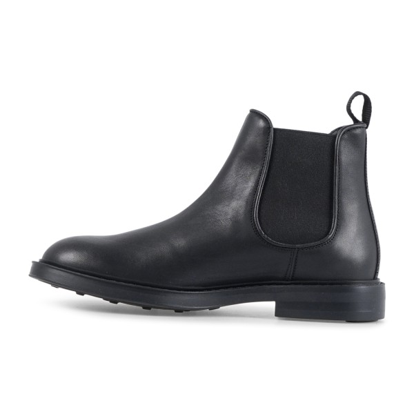 Enry Hobb's - Stivaletto nero in pelle con elastico per uomo | 23048-p-vs9