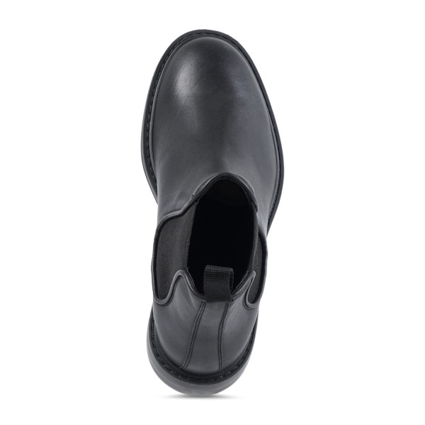 Enry Hobb's - Stivaletto nero in pelle con elastico per uomo | 23048-p-vs9