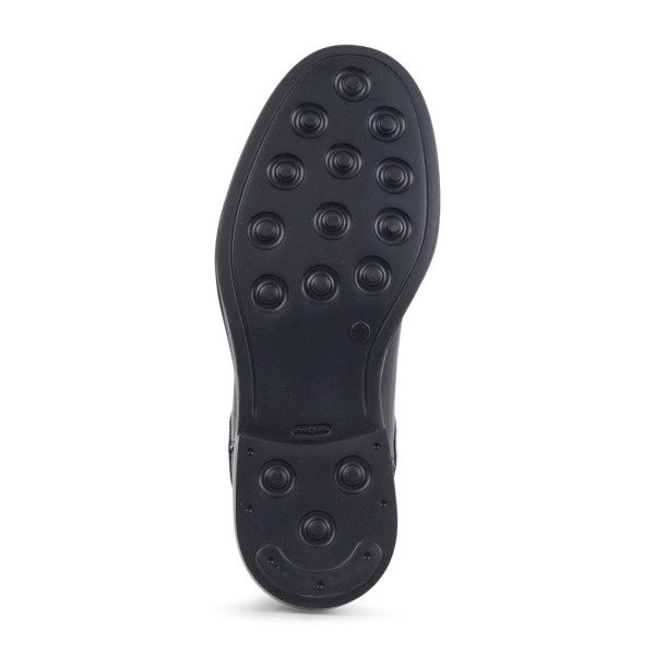 Enry Hobb's - Stivaletto nero in pelle con elastico per uomo | 23048-p-vs9