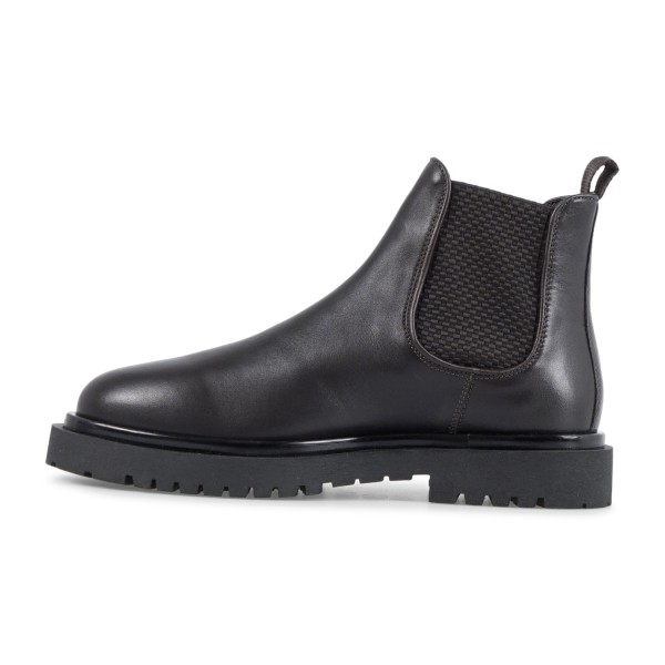 Enry Hobb's - Stivaletto marrone in pelle con elastico con para extralight per