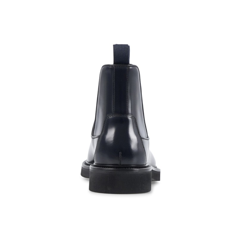 Rossi - Stivaletto blu in pelle con elastico para extralight per uomo |