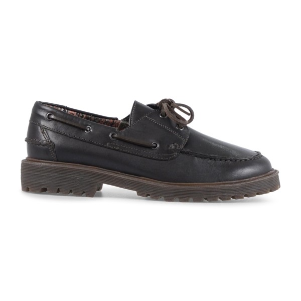 Enry Hobb's - Mocassino in pelle marrone con lacci per uomo | 23058-f-vr8