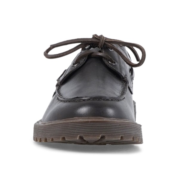 Enry Hobb's - Mocassino in pelle marrone con lacci per uomo | 23058-f-vr8