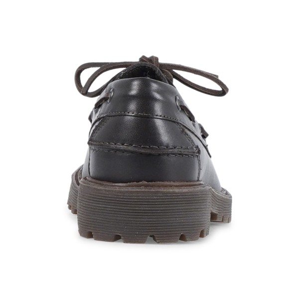 Enry Hobb's - Mocassino in pelle marrone con lacci per uomo | 23058-f-vr8