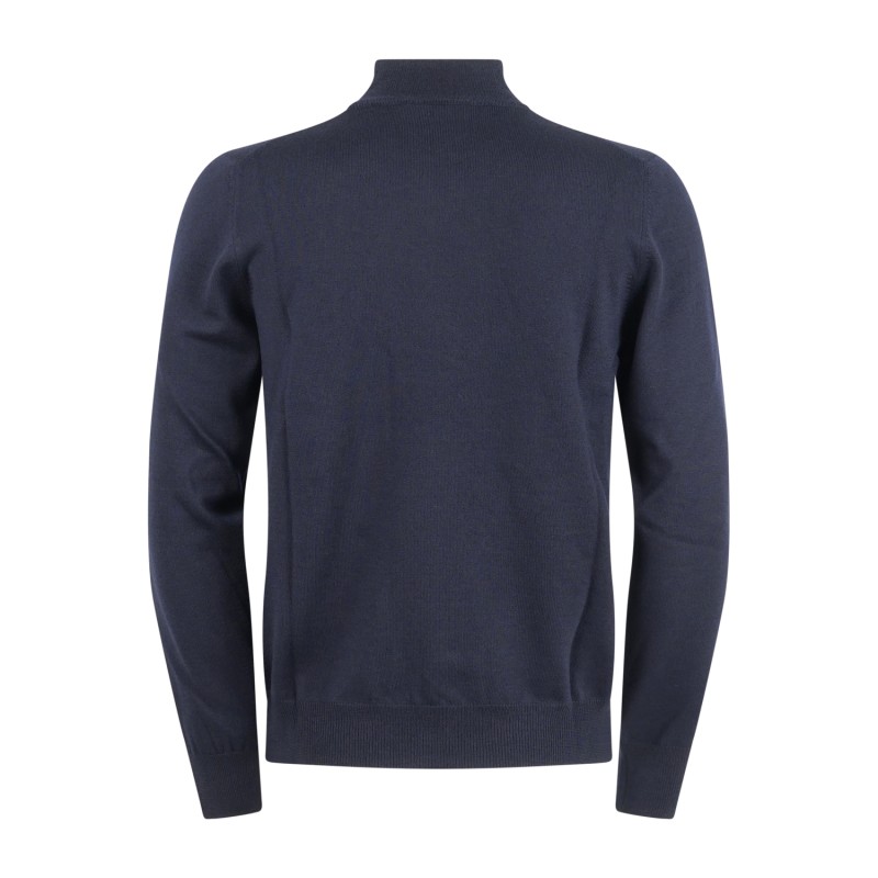 Gran Sasso - Lupetto blu in lana extrafine merinos per uomo | lupo m/l 55155