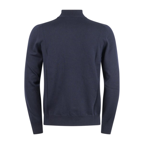 Gran Sasso - Lupetto blu in lana extrafine merinos per uomo | lupo m/l 55155