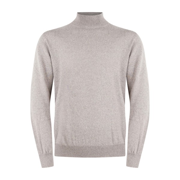 Gran Sasso - Lupetto beige in lana extrafine merinos per uomo | lupo m/l 55155