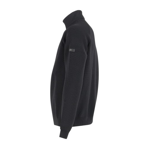 Unity - Dolcevita nero in tessuto tecnico per uomo | popov air aw black 2