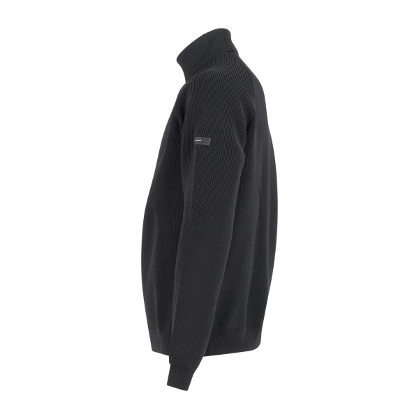 Unity - Dolcevita nero in tessuto tecnico per uomo | popov air aw black