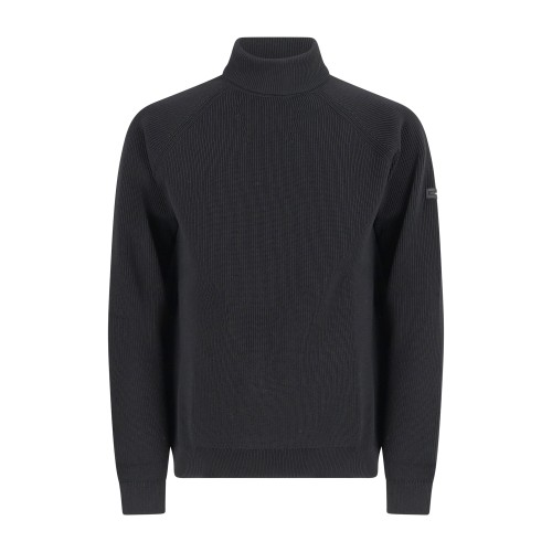 Unity - Dolcevita nero in tessuto tecnico per uomo | popov air aw black