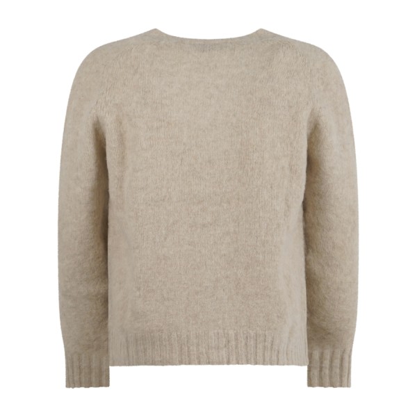 Roy Roger's - Cardigan beige in pura lana Shetland per uomo | rr673cm891510