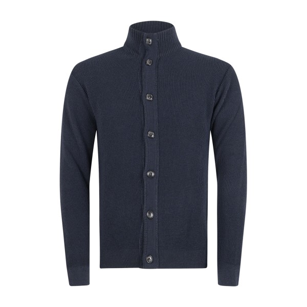 Luca Bertelli - Cardigan blu in lana per uomo | m51525 blu navy