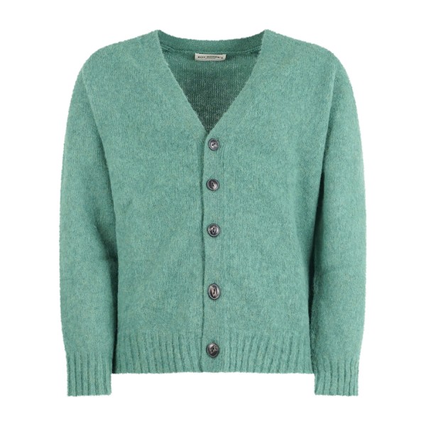 Roy Roger's - Cardigan verde in pura lana Shetland per uomo | rru90119cm891510