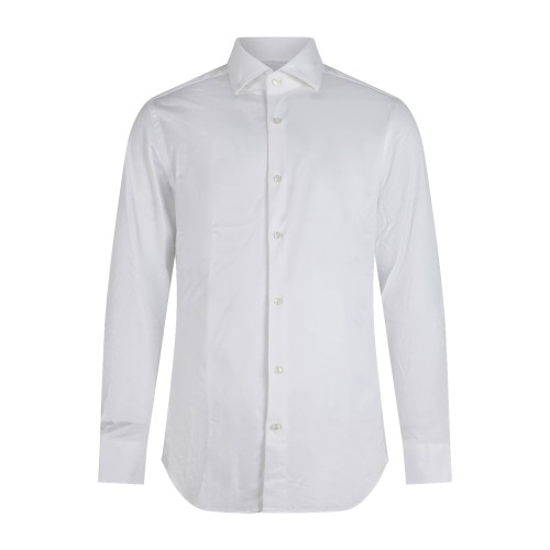 Xacus - Camicia bianca travel shirt in cotone tailor fit per uomo | wf558ml