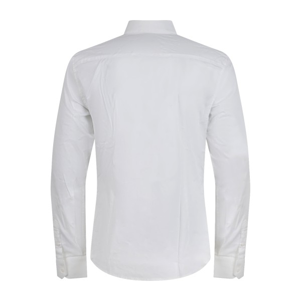 Armani Exchange - Camicia bianca con logo ricamato sul petto per uomo | 8nzc31 Armani Exchange - Camicia bianca con logo ricamato sul petto per uomo | 8nzc31