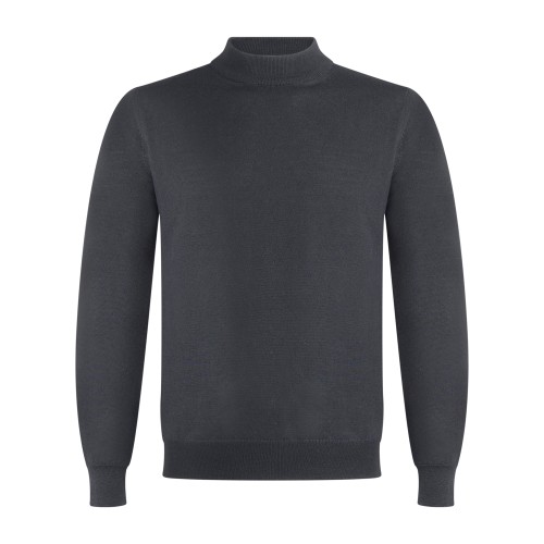 +39 Masq - Lupetto nero in lana merino extrafine per uomo | m5625-5004 900nero