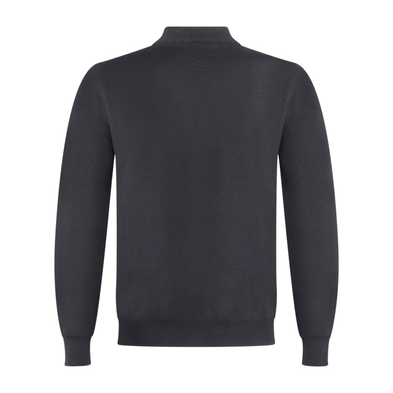 +39 Masq - Lupetto nero in lana merino extrafine per uomo | m5625-5004 900nero
