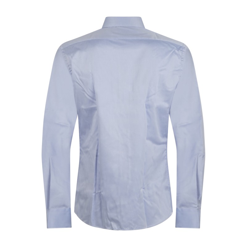 Xacus - Camicia celeste travel shirt in cotone evolution fit per uomo | wf358ml