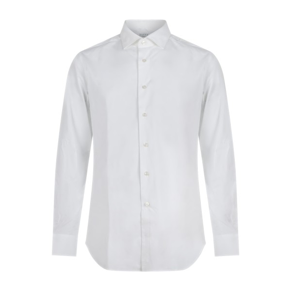 Xacus - Camicia bianca in cotone stretch evolution fit per uomo | 358ml