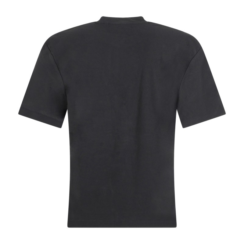 Richmond X - T-shirt nera Kadiogo con taschino e stampa logo sul petto per uomo