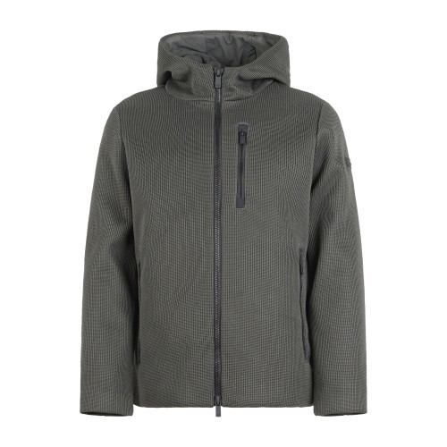 Unity - Giubbotto verde in tricotech con cappuccio per uomo | ja-burber aw green