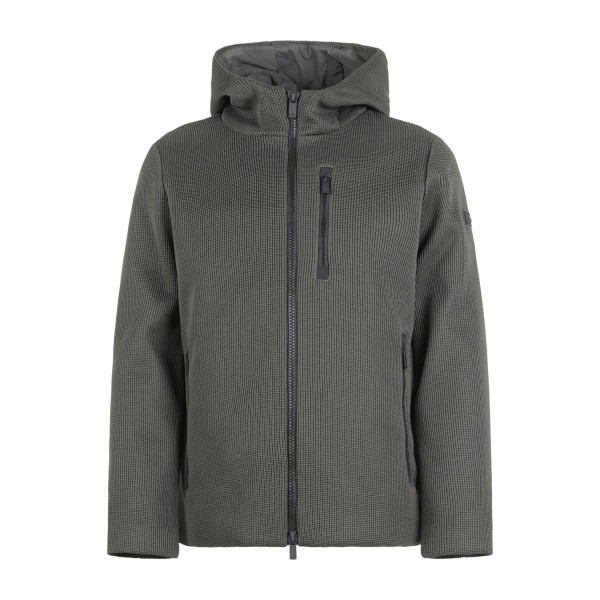 Unity - Giubbotto verde in tricotech con cappuccio per uomo | ja-burber aw green