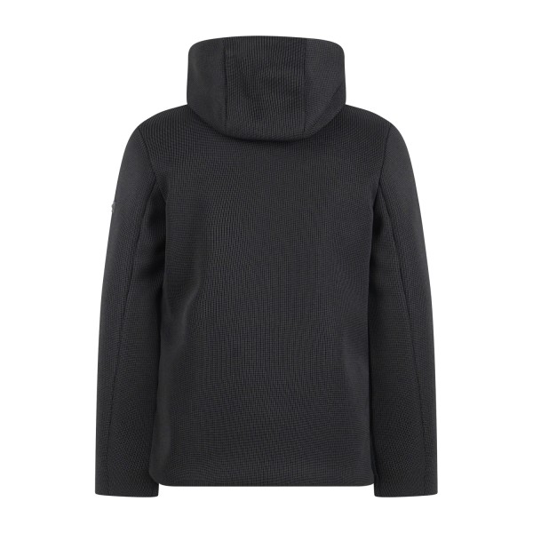 Unity - Giubbotto nero in tricotech con cappuccio per uomo | ja-burber aw black