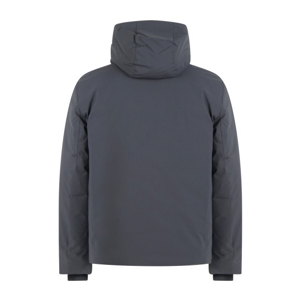 Save The Duck - Giubbotto nero con cappuccio e patch logo per uomo | d31297m