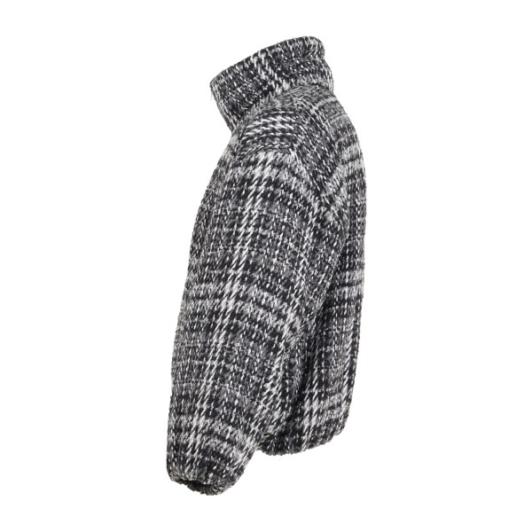 I'm Brian - Giubbotto multicolore in mistolana a fantasia pied de poule over