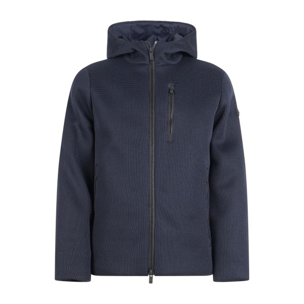 Unity - Giubbotto blu in tricotech con cappuccio per uomo | ja-burber aw blu