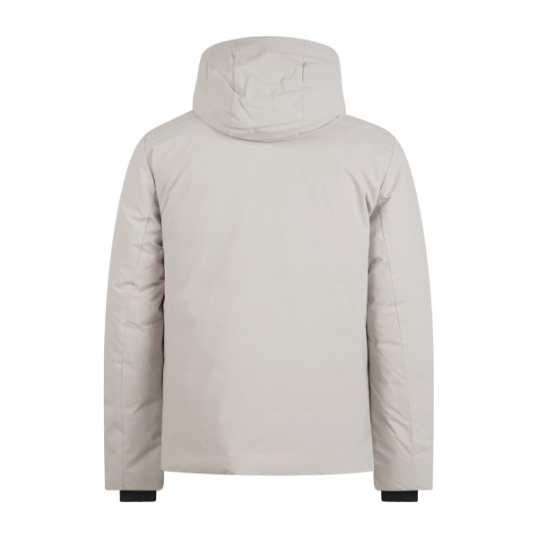 Save The Duck - Giubbotto beige con cappuccio e patch logo per uomo | d31297m