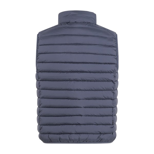Save The Duck - Gilet blu Rhus con patch logo laterale per uomo | d81272m