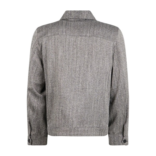 I'm Brian - Giacca overshirt multicolore effetto lana con lavorazione spigata