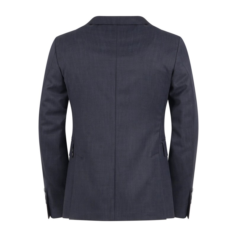 Havana & Co - Giacca blu doppiopetto basso in jersey per uomo | h2782 g5637