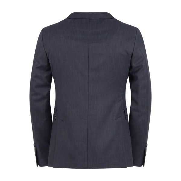 Havana & Co - Giacca blu doppiopetto basso in jersey per uomo | h2782 g5637