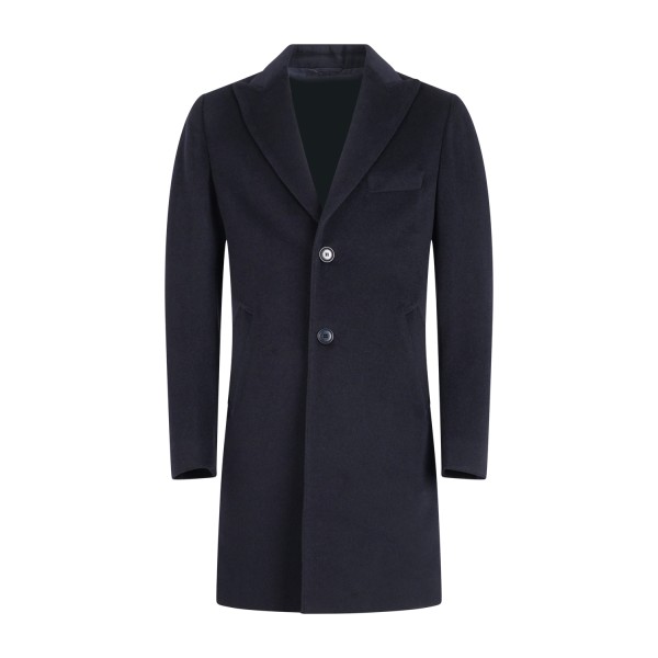Havana & Co - Cappotto blu monopetto in lana per uomo | hc1001 k5150 50blu