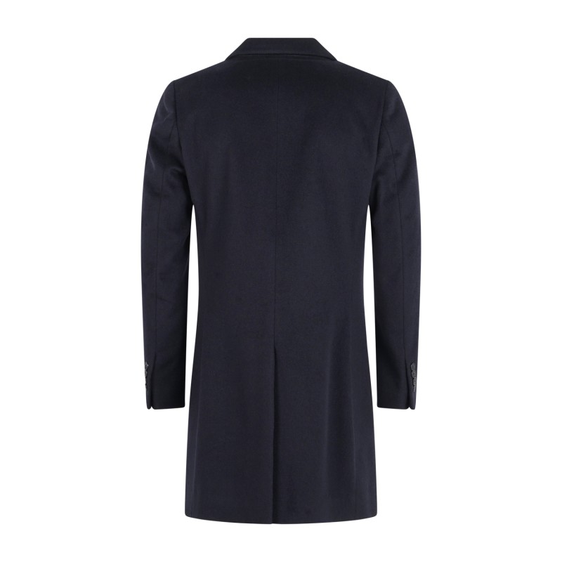 Havana & Co - Cappotto blu monopetto in lana per uomo | hc1001 k5150 50blu