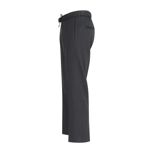 I'm Brian - Pantalone nero in misto lana con girovita elasticizzato e laccetti 2