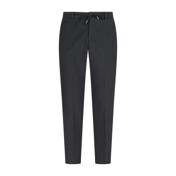 Hamaki-Ho - Pantalone nero con elastico in vita e laccetti per uomo | psi1803h Hamaki-Ho - Pantalone nero con elastico in vita e laccetti per uomo | psi1803h
