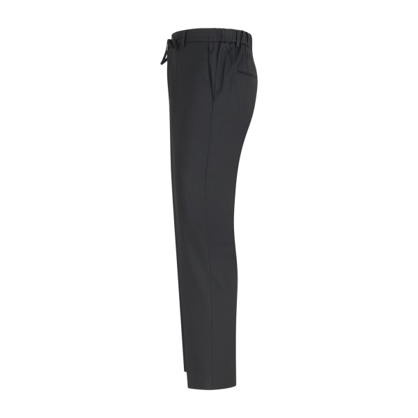 Hamaki-Ho - Pantalone nero con elastico in vita e laccetti per uomo | psi1803h Hamaki-Ho - Pantalone nero con elastico in vita e laccetti per uomo | psi1803h