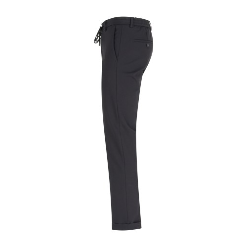 Briglia 1949 - Pantalone nero con elastico in vita e coulisse in tessuto 2