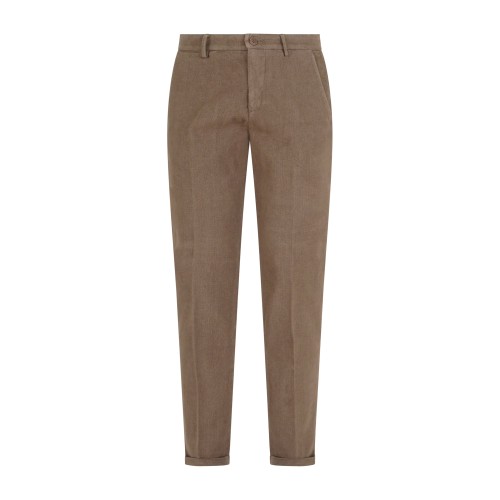 Luca Bertelli - Pantalone marrone tasca a filoTom slim fit per uomo | p11713tom