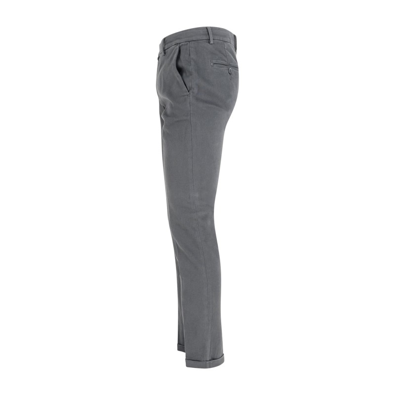 Luca Bertelli - Pantalone grigio tasca a filo Tom slim fit per uomo | p11903tom