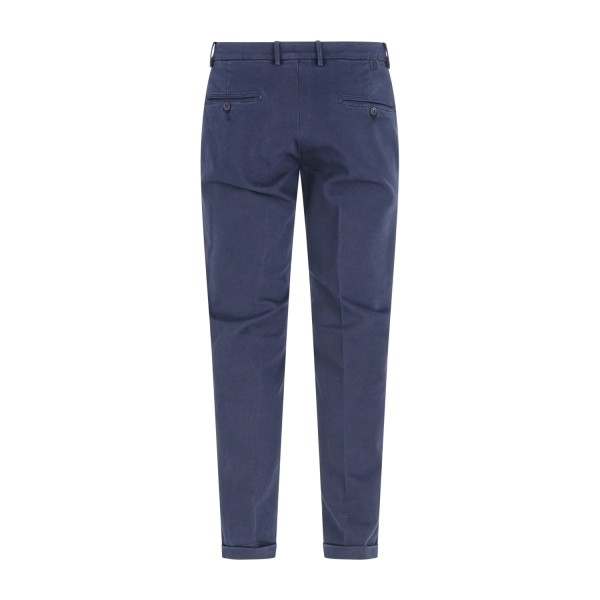 Luca Bertelli - Pantalone blu tasca a filo Tom slim fit per uomo | p11903tom